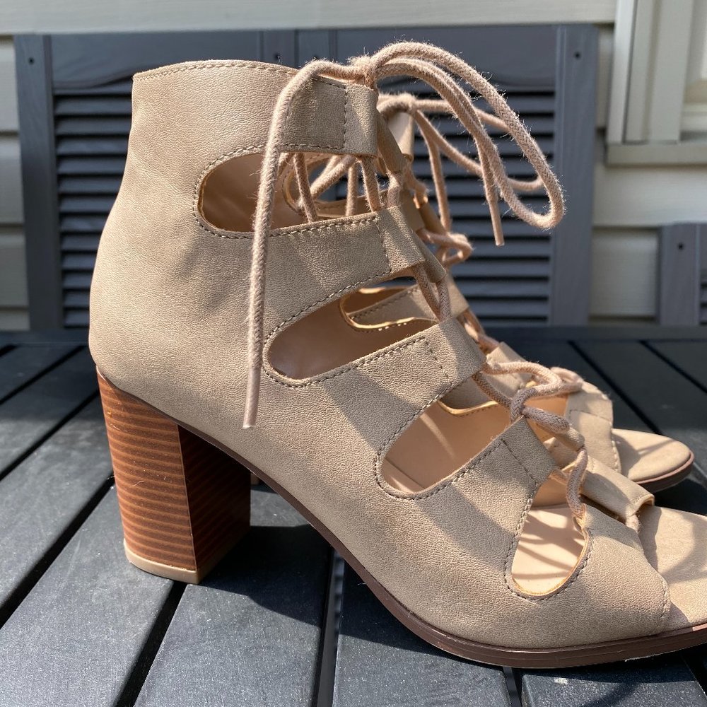 Lace up sandals